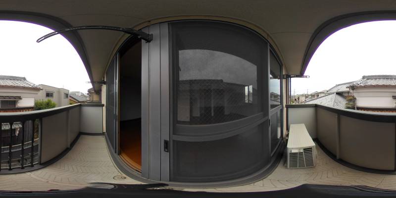 パノラマ画像バルコニー