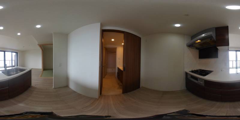 パノラマ画像キッチン