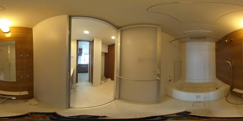 パノラマ画像バスルーム