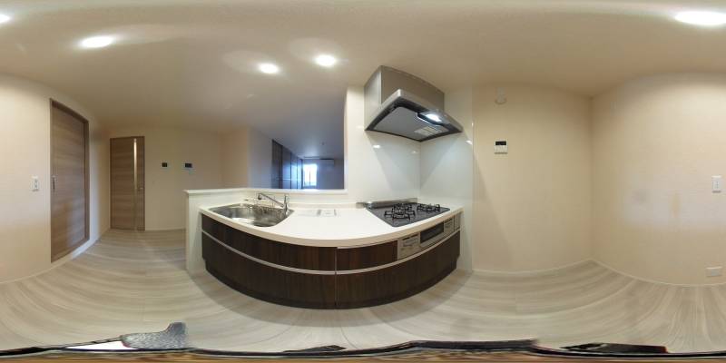 パノラマ画像キッチン