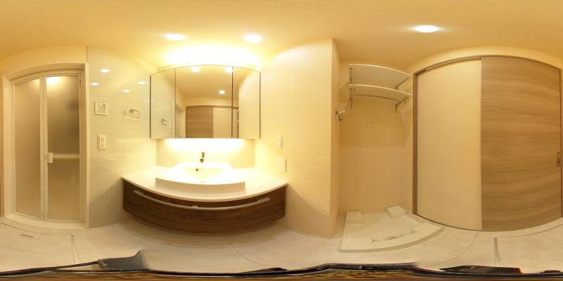 パノラマ画像洗面所