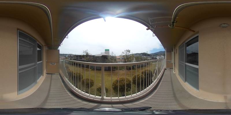 パノラマ画像バルコニー