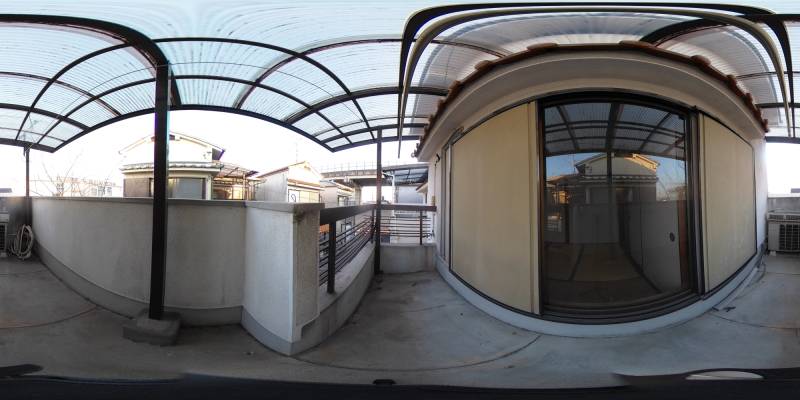 パノラマ画像バルコニー