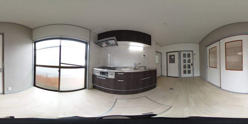 パノラマ画像キッチン