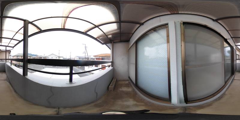 パノラマ画像バルコニー