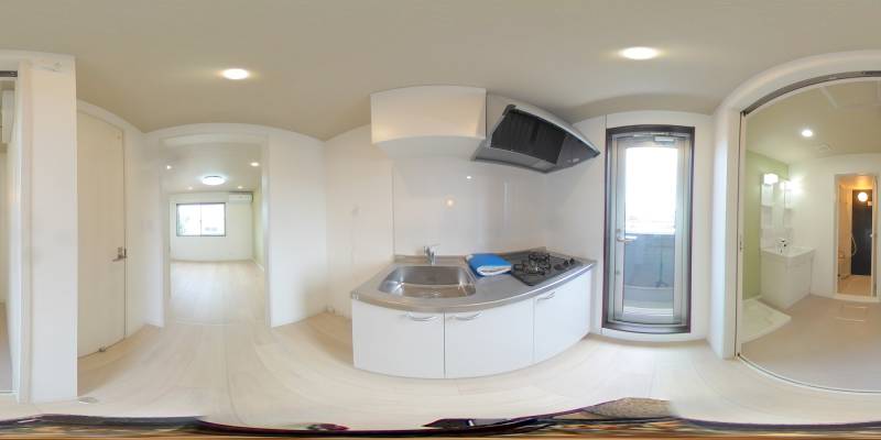 パノラマ画像キッチン