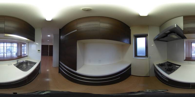 パノラマ画像キッチン