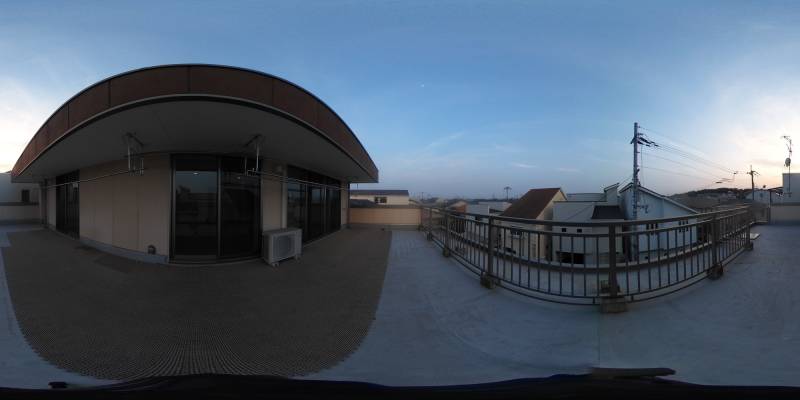 パノラマ画像バルコニー