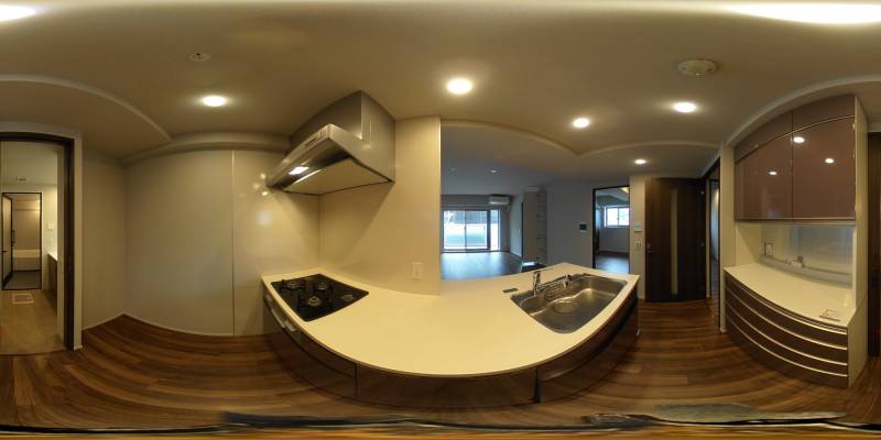 パノラマ画像キッチン