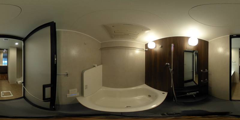 パノラマ画像バスルーム