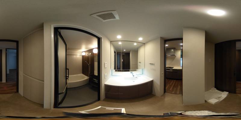 パノラマ画像洗面所