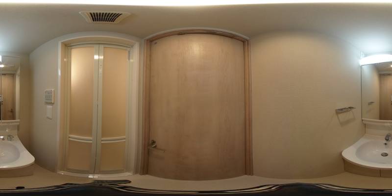 パノラマ画像洗面所