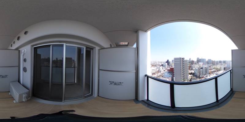 パノラマ画像バルコニー