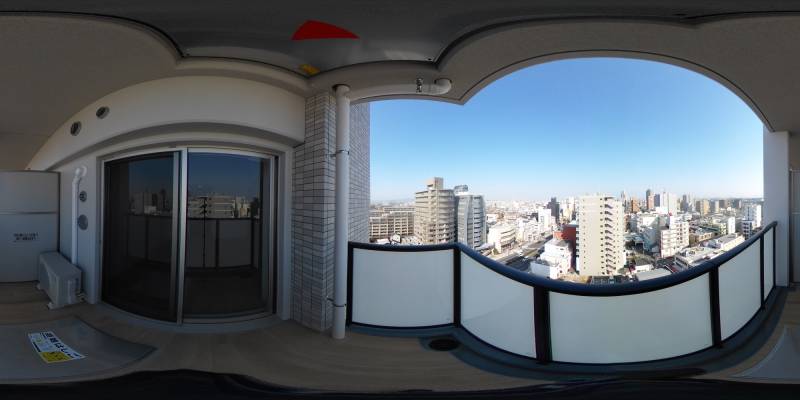 パノラマ画像バルコニー