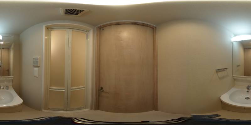 パノラマ画像洗面所