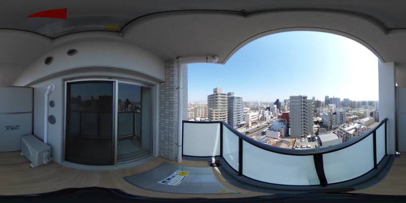 パノラマ画像バルコニー