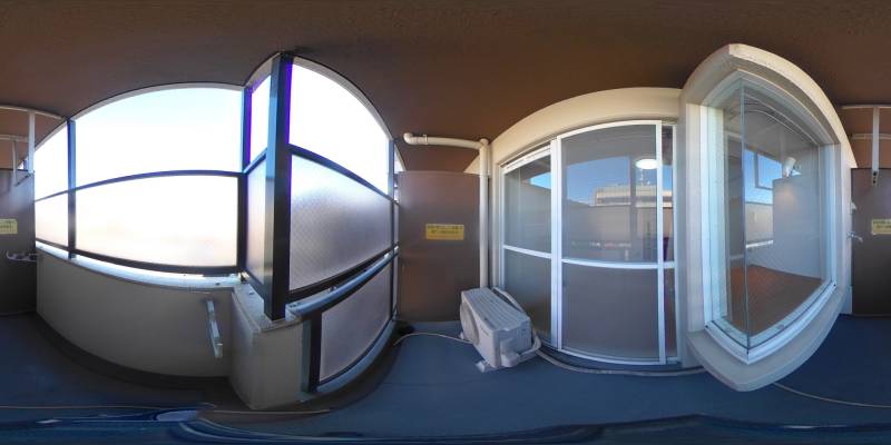 パノラマ画像バルコニー