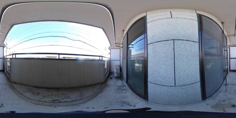 パノラマ画像バルコニー