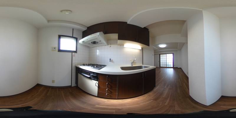 パノラマ画像キッチン