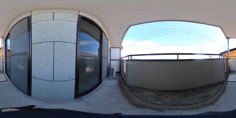 パノラマ画像バルコニー