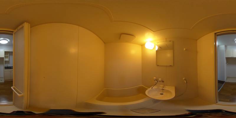 パノラマ画像バスルーム