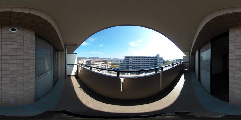 パノラマ画像バルコニー