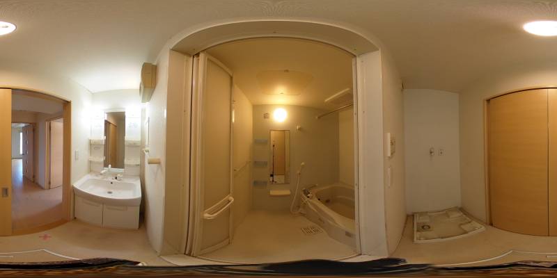 パノラマ画像洗面所