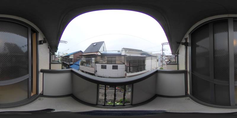 パノラマ画像バルコニー