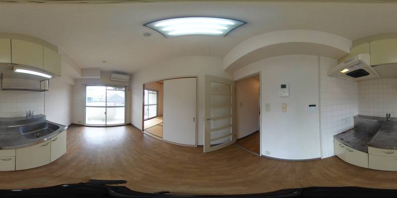 パノラマ画像キッチン