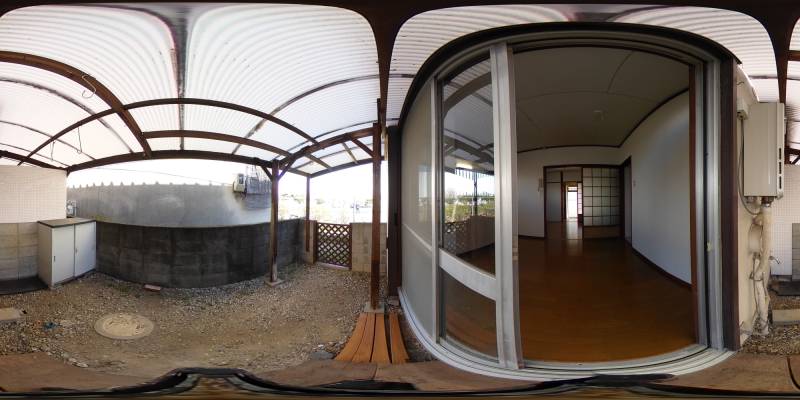 パノラマ画像バルコニー