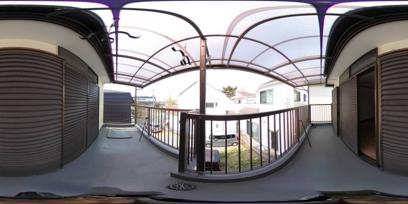 パノラマ画像バルコニー