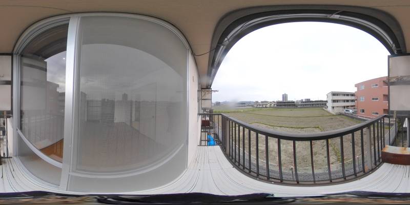 パノラマ画像バルコニー