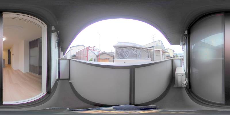 パノラマ画像バルコニー
