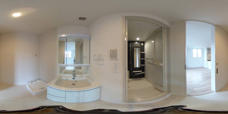 パノラマ画像洗面所