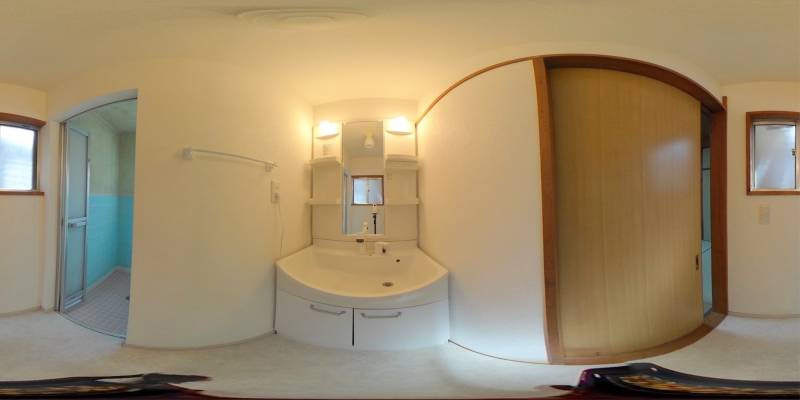 パノラマ画像洗面所