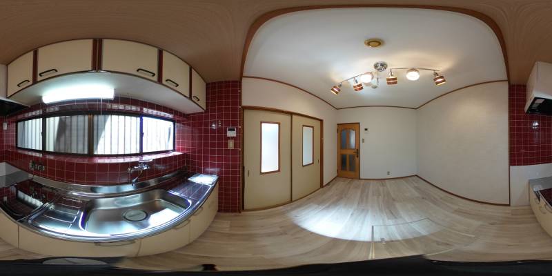 パノラマ画像キッチン