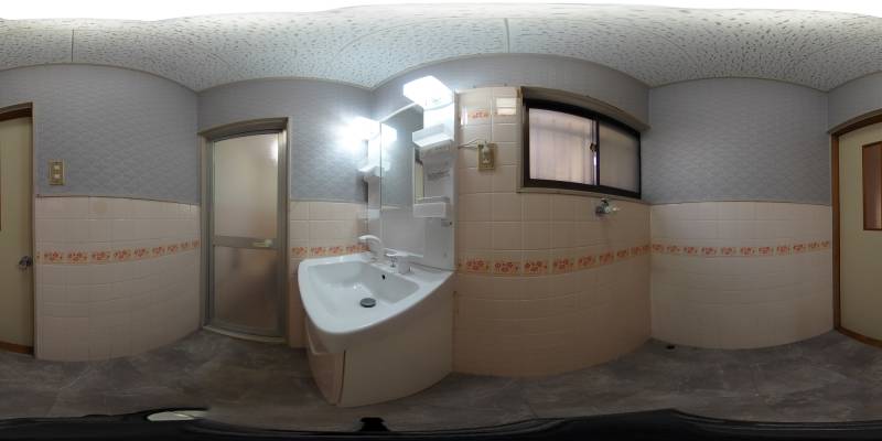 パノラマ画像洗面所