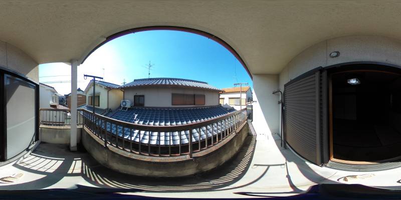 パノラマ画像バルコニー