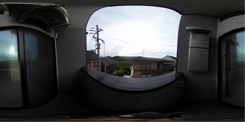 パノラマ画像バルコニー