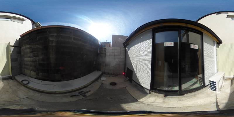 パノラマ画像バルコニー