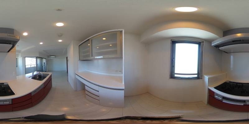 パノラマ画像キッチン