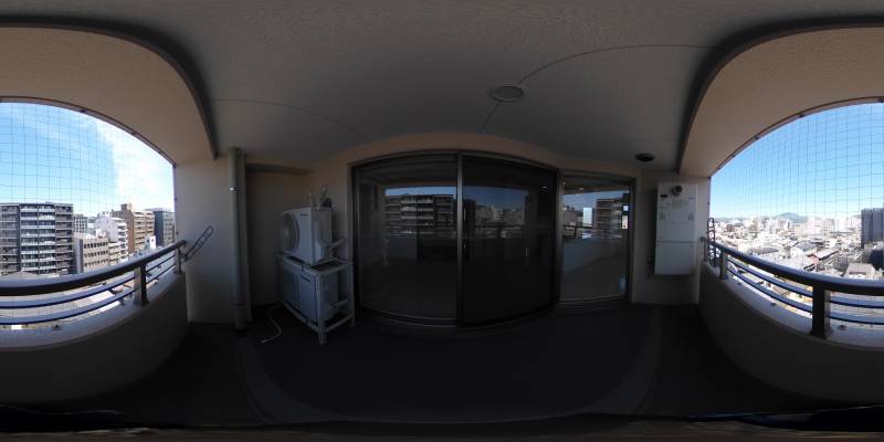 パノラマ画像バルコニー