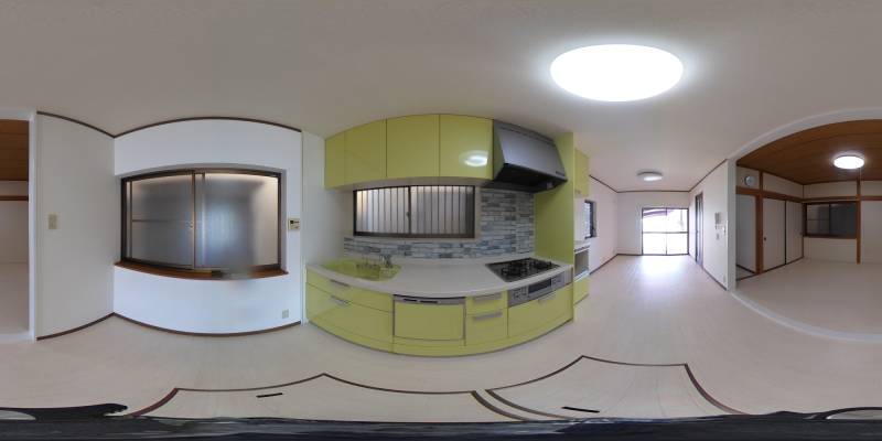 パノラマ画像キッチン