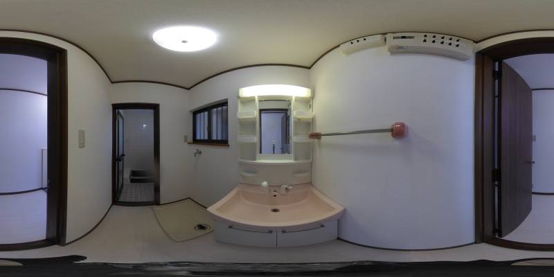 パノラマ画像洗面所
