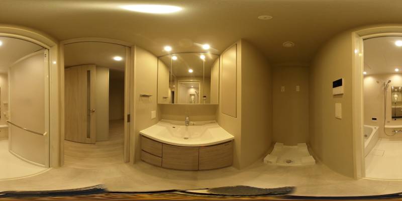 パノラマ画像洗面所