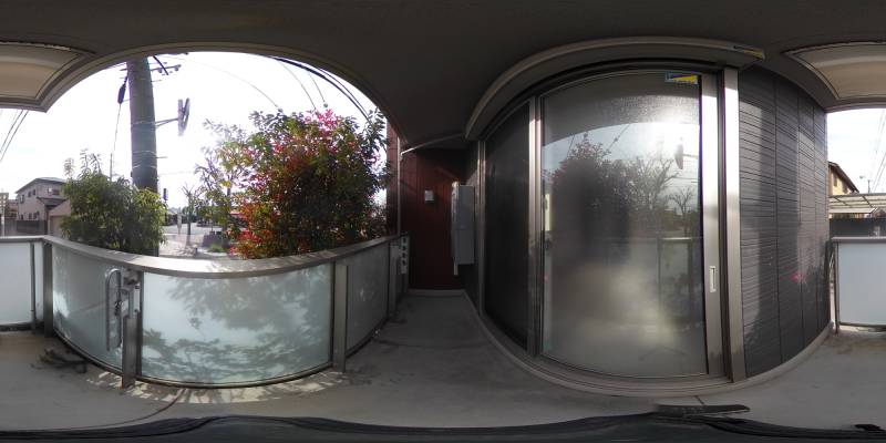 パノラマ画像バルコニー