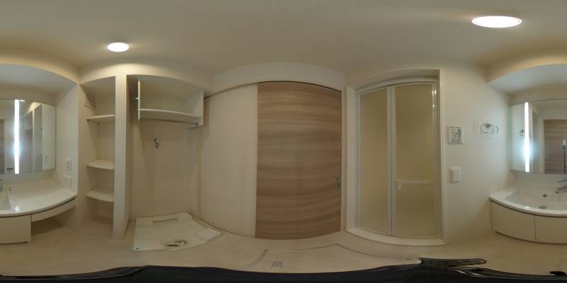 パノラマ画像洗面所