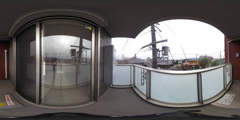 パノラマ画像バルコニー