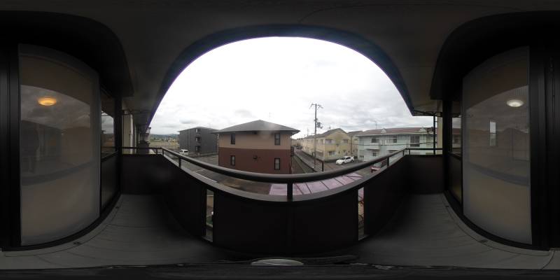 パノラマ画像バルコニー