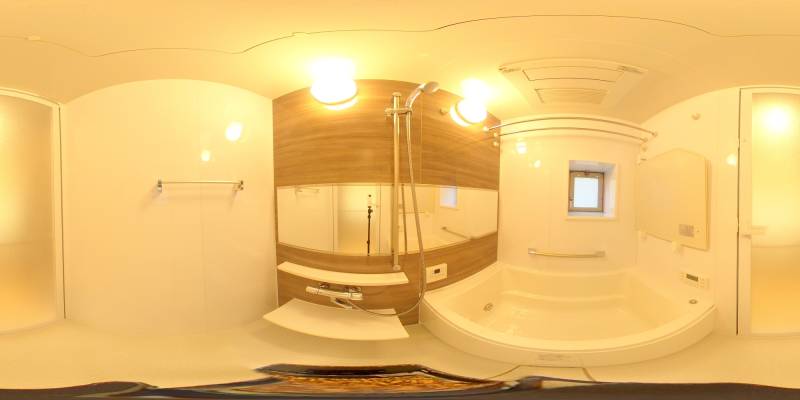 パノラマ画像バスルーム